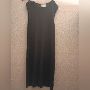 Kasper Medium Petite Classic Black Sweater Dress